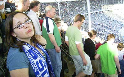 Der sportliche Höhepunkt: Hertha BSC gegen Werder Bremen im Berliner Olympiastadion (1:3 - wenn ich mich richtig erinnere!).