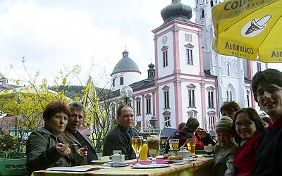... zu einem Ausflug nach Mariazell (Ende April).
