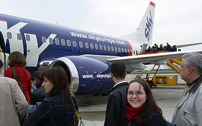 Abflug nach Paris ab Bratislava früh morgens.