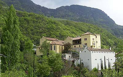 Der Sissi-Weg in Meran führt zum Schloss Trautmannsdorff.